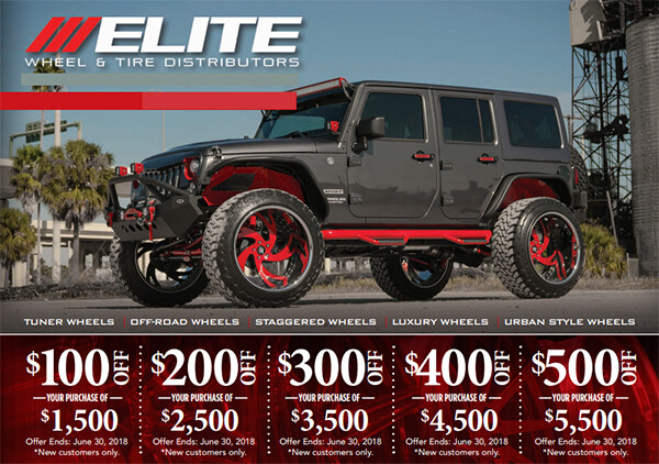 elite wheel and tire distributors front - 【自動車整備のDM事例】複数マーケティングを行うことの必要性